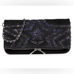 ZADIG & VOLTAIRE Vintage Rock Star Glitter Shoulder Bag